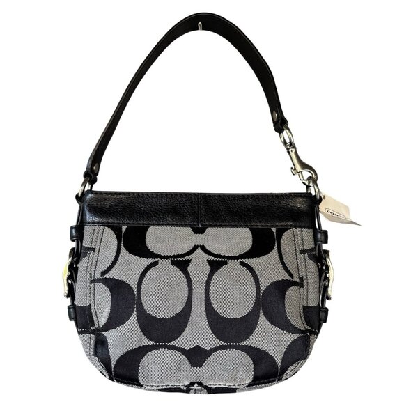 Authentic Coach Zoe Mini Baguette with Leather Trim, Silver Hardware 41856 - Picture 5 of 14